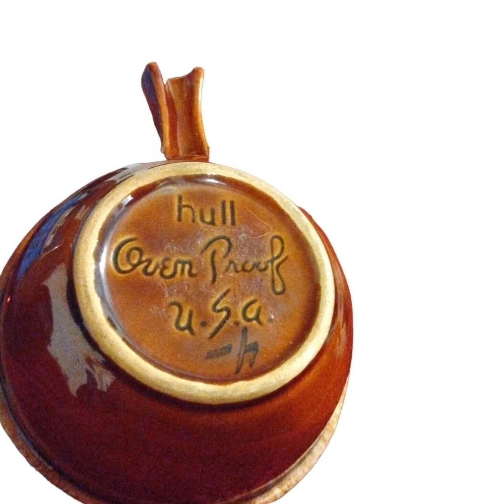 Vintage Hull Pottery Oven Proof Bowl with Handle Cookware Kitchen Baker Lover